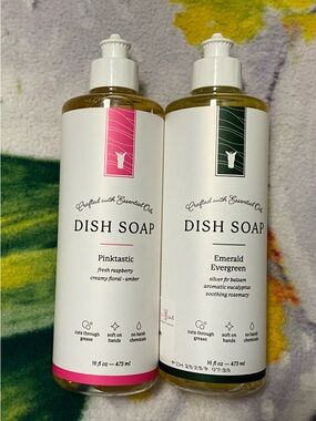 Pink Zebra Pinktastic & Emerald Evergreen Dish Soap Duo - Pink, Dark Green